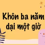 Khôn 3 Năm Dại 1 Giờ